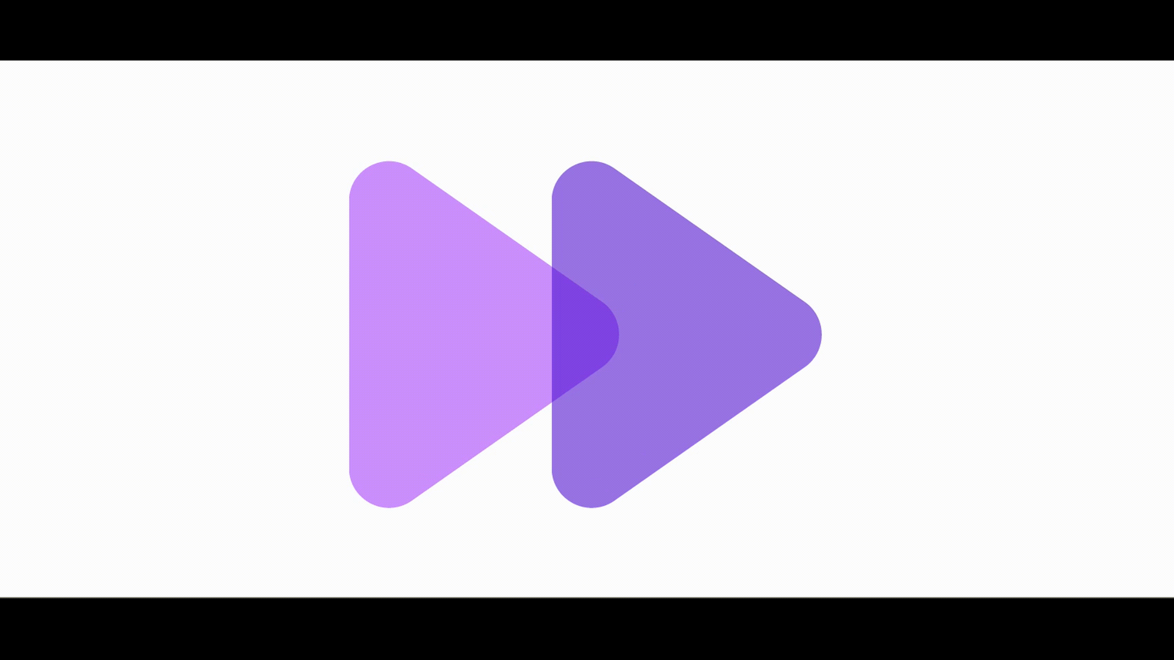 Two double purple arrows